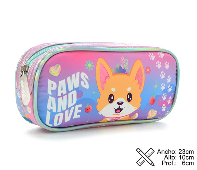 Cartuchera Rectangular 1 Cierre Dog PHI PHI TOYS 3