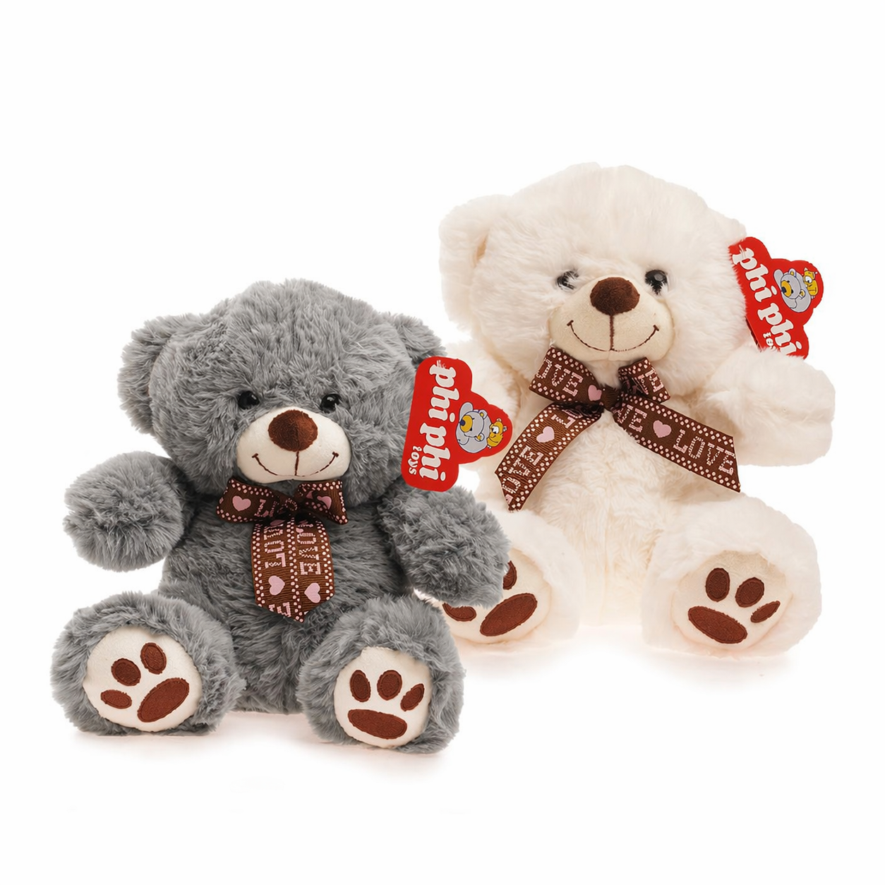 Peluche oso con moño 45cm