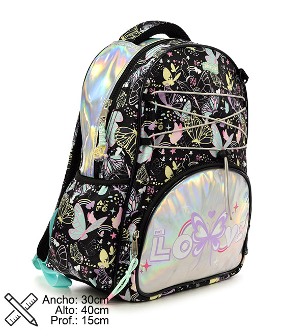 Mochila Black Buttefly 16" PHI PHI TOYS 3