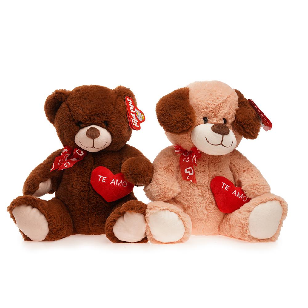 Perro Y Oso Con Corazon 30 Cm PHI PHI TOYS 1