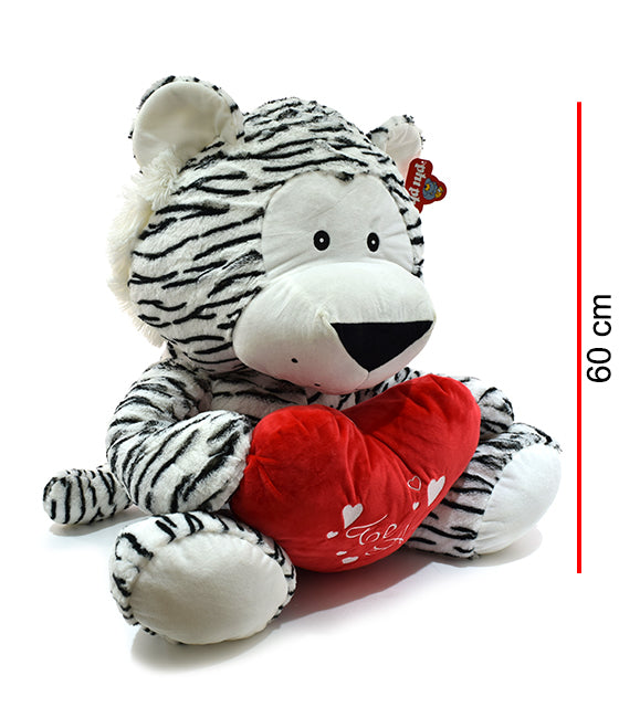 Tigre Blanco Y Marron Con Corazon Te Amo PHI PHI TOYS 3