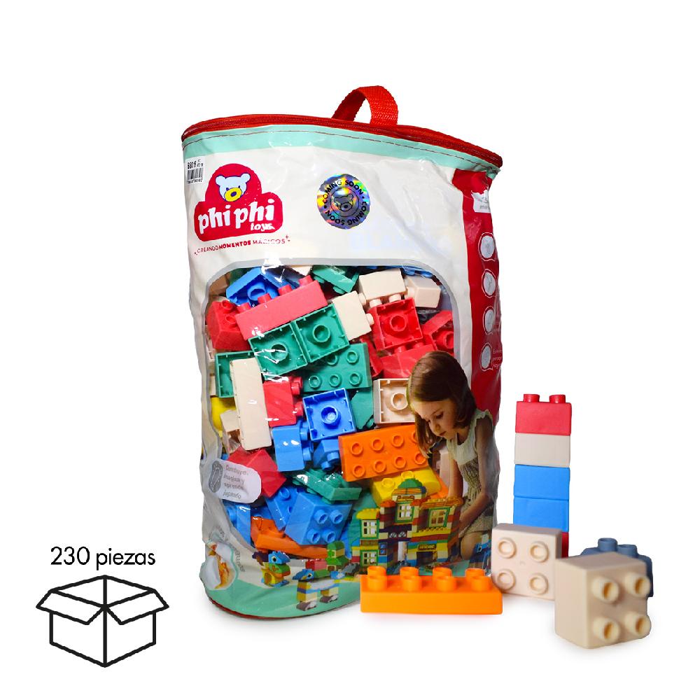 230pcs-Soft Blocks With Decoration Stickers PHI PHI TOYS 1