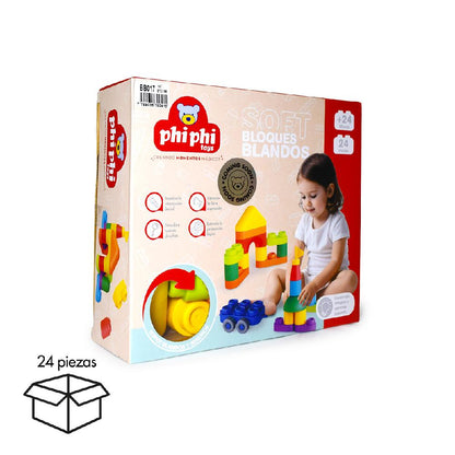 24pcs Soft Building Blocks PHI PHI TOYS 1