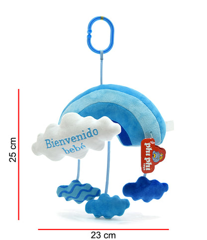 Arcoiris Bienvenido Con Cascabel 25cm PHI PHI TOYS 1