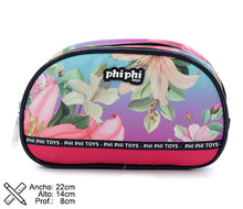 Cartuchera Oval 2 Cierresdegrade Flowers PHI PHI TOYS 2