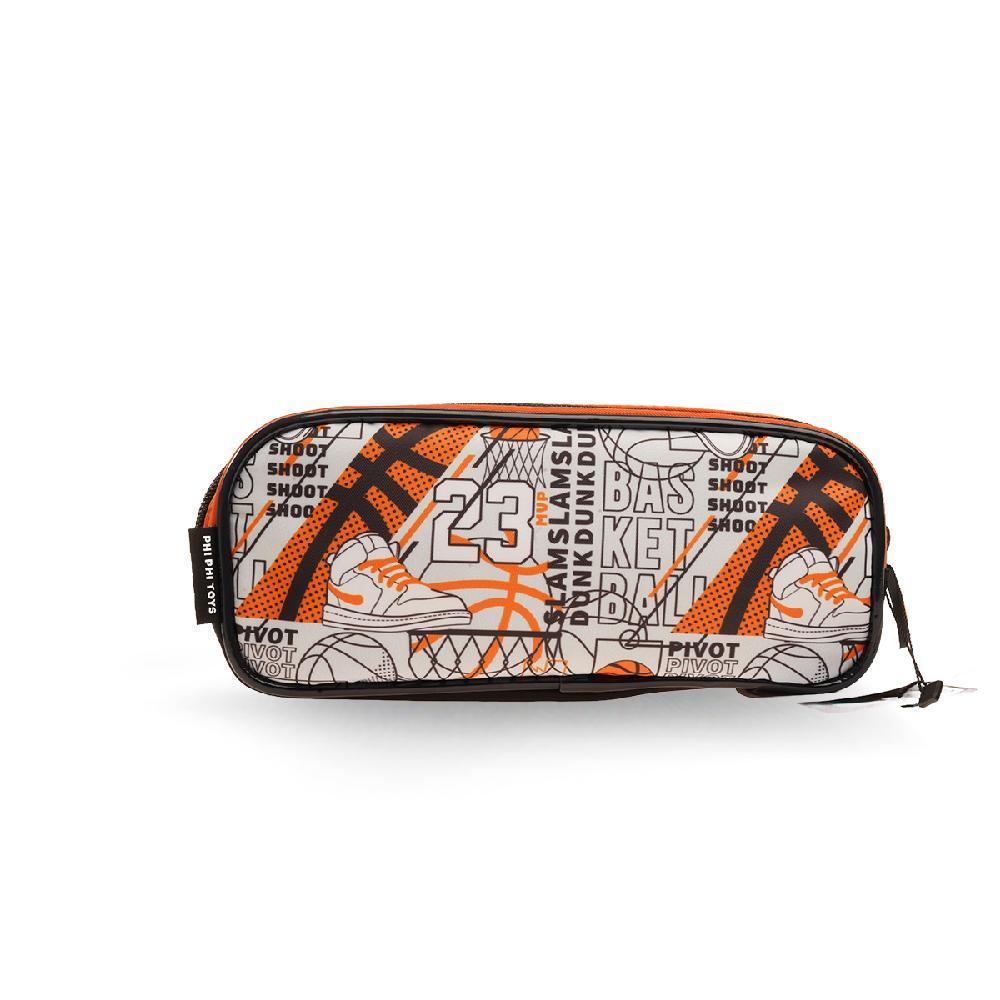 Cartuchera Rectangular 1 Cierre Basquet PHI PHI TOYS 2