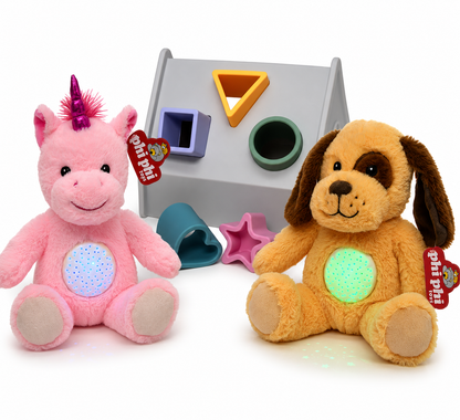 Combo Casita de Silicona + Peluche con Luz (1 Peluche a Elección)
