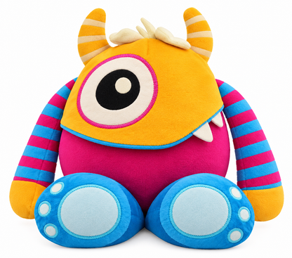 Peluche Mounstruito Brilla En La Oscuridad 4 Diseños 15 cm