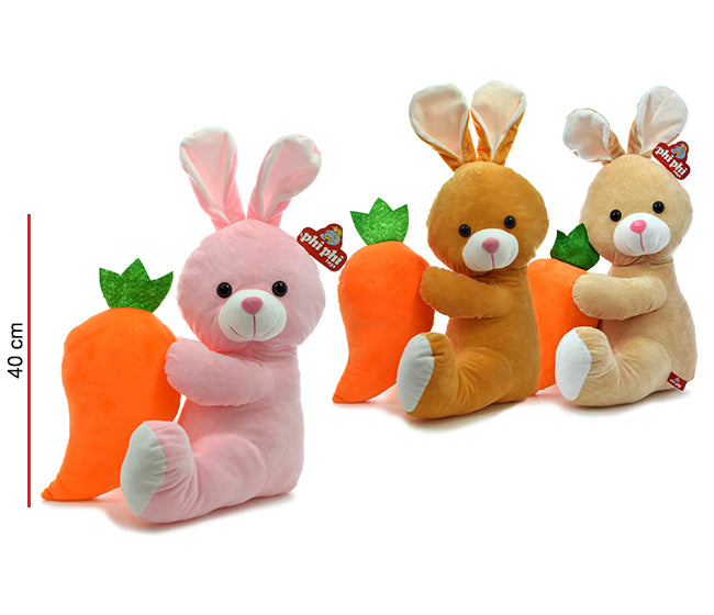 Coneja Con Zanahoria Grande 40cm PHI PHI TOYS 1