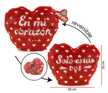 Corazon Reversible 2 Frases Con Dorado 25cm PHI PHI TOYS 1