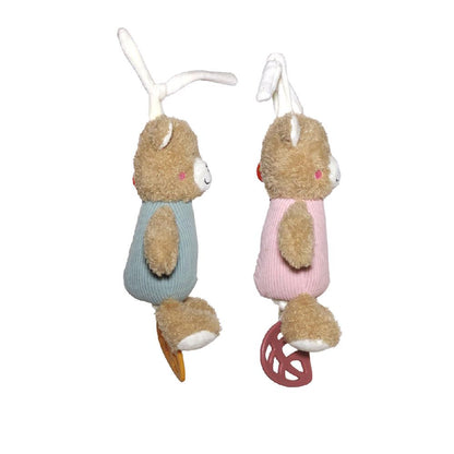 Cunero Musical Oso Rosa Y Celeste 22cm PHI PHI TOYS 3