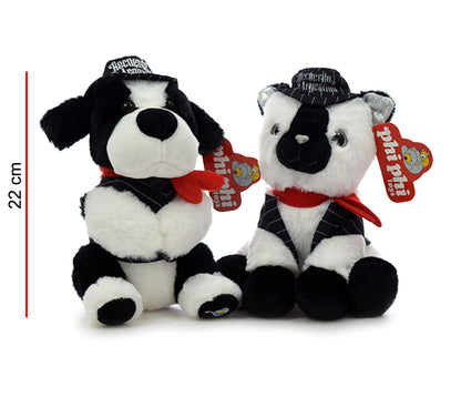 Gato Y Perro Tangueros 22cm Con Sonido PHI PHI TOYS 1