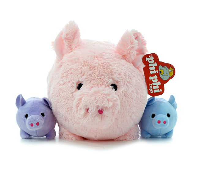 Mama Chanchito Con 2 Hijitos 25cm PHI PHI TOYS 2