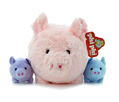 Mama Chanchito Con 2 Hijitos 25cm PHI PHI TOYS 2