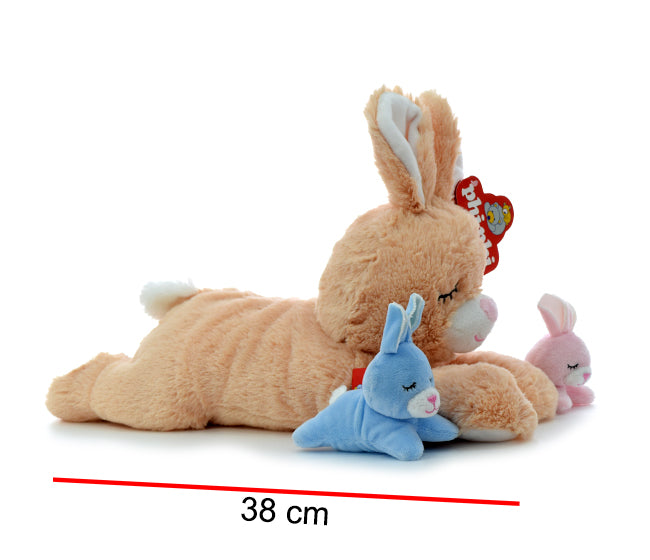 Mama Conejo Con 2 Hijos 38cm PHI PHI TOYS 3