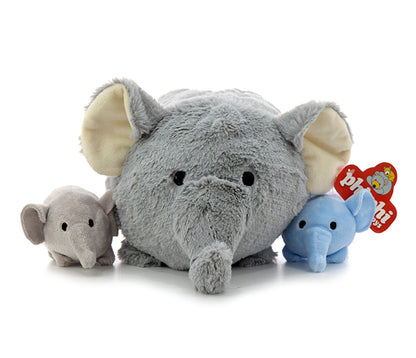 Mama Elefante Con 2 Hijitos PHI PHI TOYS 2