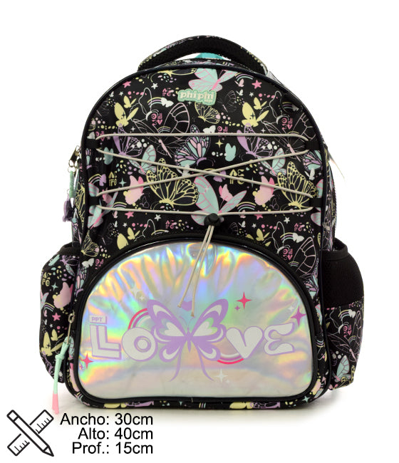 Mochila Black Buttefly 16" PHI PHI TOYS 1