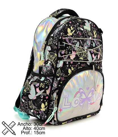 Mochila Black Buttefly 16" PHI PHI TOYS 3