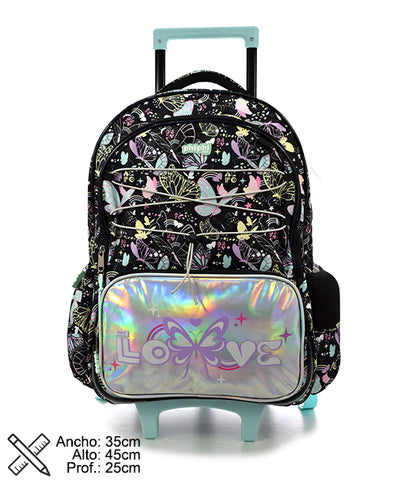 Mochila Con Carro Black Buttefly 19" PHI PHI TOYS 1