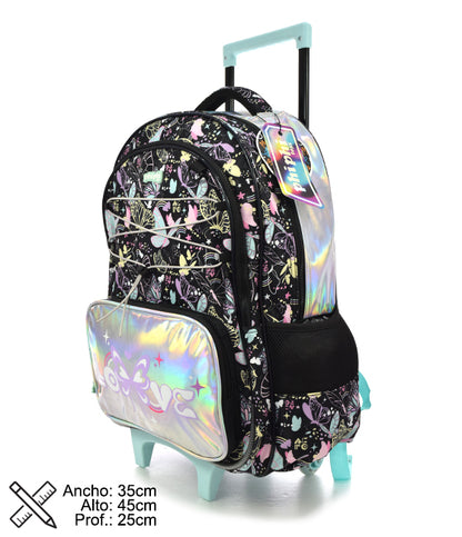 Mochila Con Carro Black Buttefly 19" PHI PHI TOYS 2