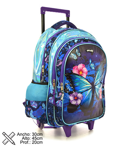 Mochila Con Carro Butterfly Blue 18" PHI PHI TOYS 3