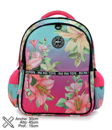 Mochila Degrade Flowers 17" PHI PHI TOYS 1