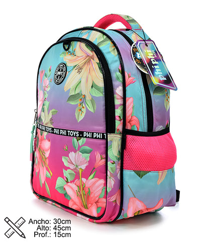 Mochila Degrade Flowers 17" PHI PHI TOYS 2