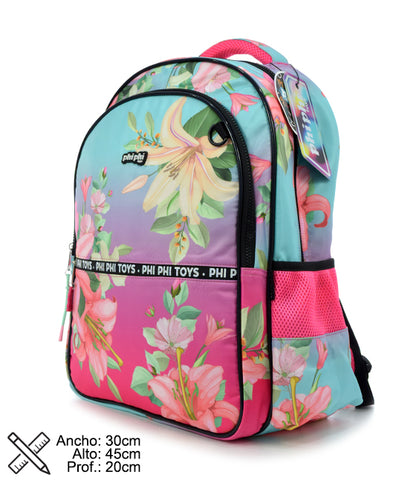 Mochila Degrade Flowers 18" PHI PHI TOYS 2