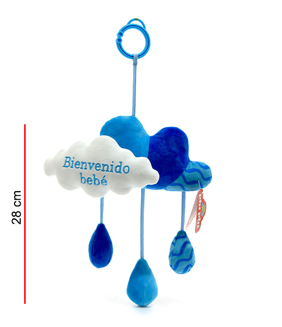 Nube Bienvenido Con Cascabel 22cm PHI PHI TOYS 1