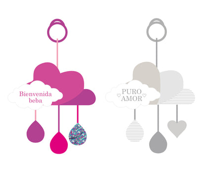 Nube Bienvenido Con Cascabel 22cm PHI PHI TOYS 2