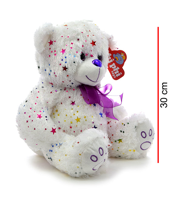 Oso Con Estrellitas Blanco 30cm PHI PHI TOYS 3