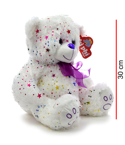 Oso Con Estrellitas Blanco 30cm PHI PHI TOYS 3