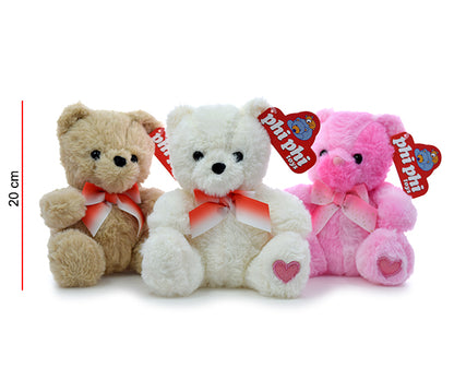 Oso Sentado Con MoñO Y Corazon En La Pata 19cm PHI PHI TOYS 1