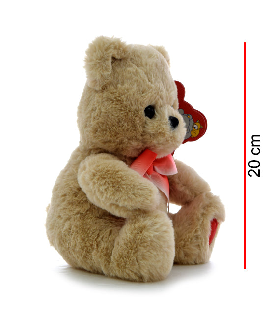 Oso Sentado Con MoñO Y Corazon En La Pata 19cm PHI PHI TOYS 3