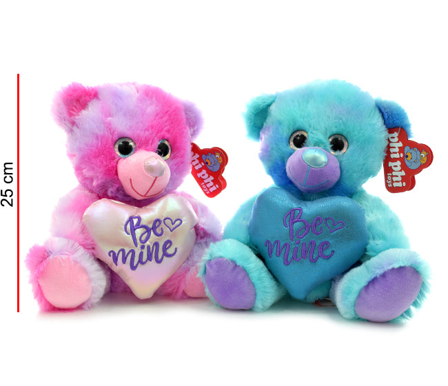 Oso Sentado R Y C Con Corazon 25 Cm PHI PHI TOYS 1