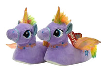 Pantuflas de peluche unicornio - niños y adultos