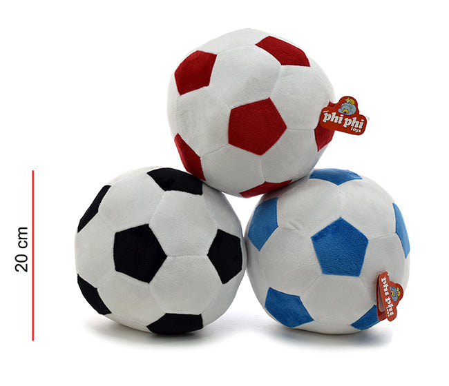 Pelota De Futbol Blanca Con Rombos 20cm PHI PHI TOYS 1