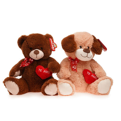 Perro Y Oso Con Corazon 30 Cm PHI PHI TOYS 1