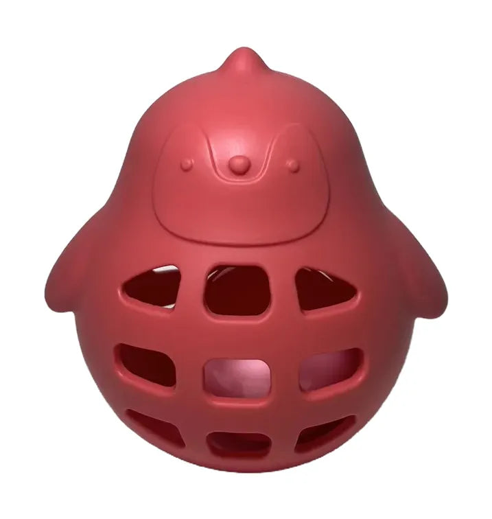 Juguete sonajero pingüino de silicona