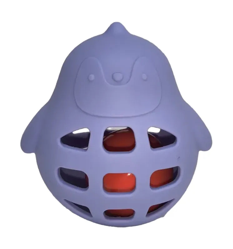 Juguete sonajero pingüino de silicona