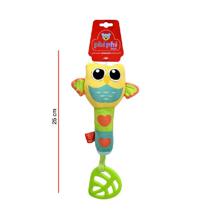 Sonajero Con Mordillo Buho 25cm PHI PHI TOYS 1