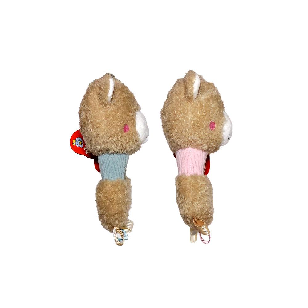 Sonajero De Agarre Oso Rosa Y Celeste 15cm PHI PHI TOYS 2