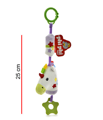 Sonajero Unicornio Con Sonido Cascabel 25cm PHI PHI TOYS 1