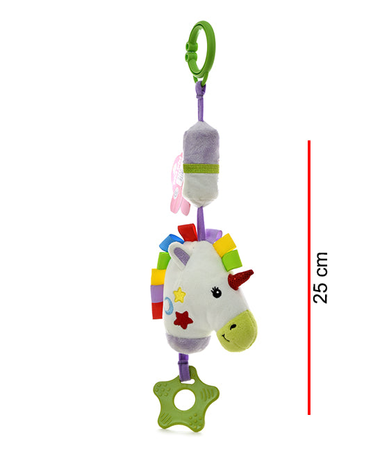 Sonajero Unicornio Con Sonido Cascabel 25cm PHI PHI TOYS 2