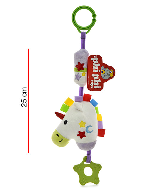Sonajero Unicornio Con Sonido Cascabel 25cm PHI PHI TOYS 3