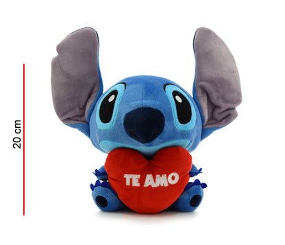 Stitch Sentado Con Corazon 20 Cm DISNEY 1