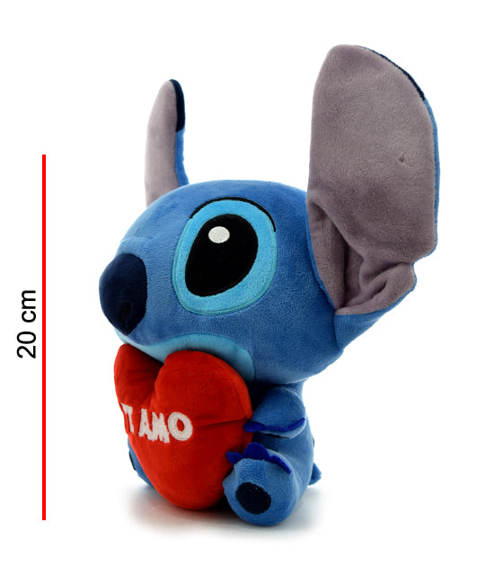 Stitch Sentado Con Corazon 20 Cm DISNEY 2