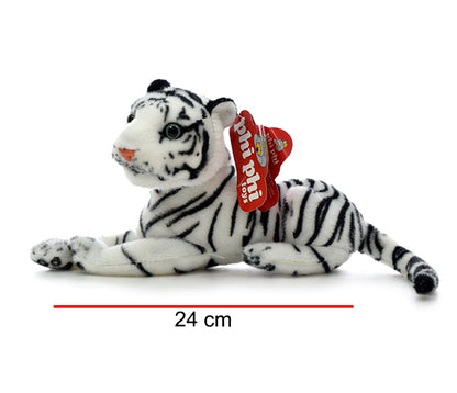 Tigre Blanco Echado 24cm PHI PHI TOYS 2