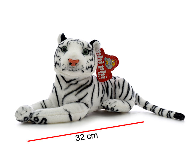 Tigre Blanco Echado 32cm PHI PHI TOYS 1
