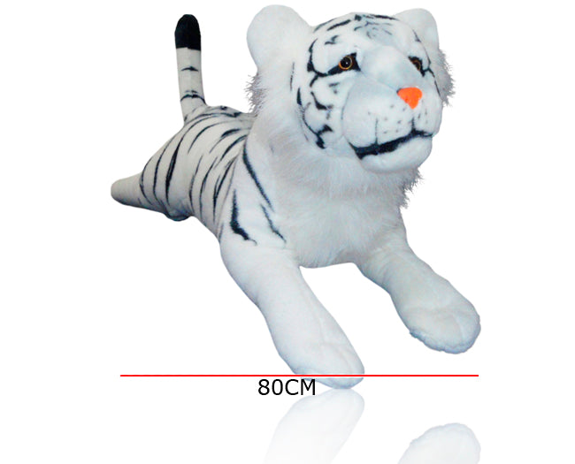 Tigre Blanco Echado 80cm PHI PHI TOYS 1